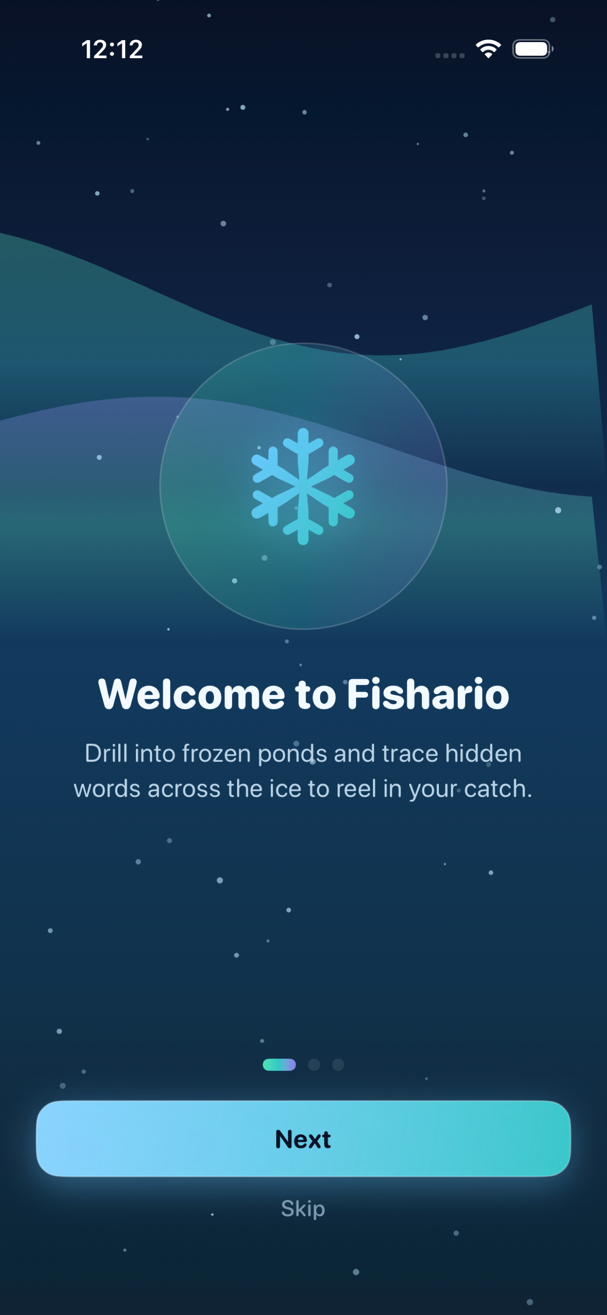 FishingSpell home screen